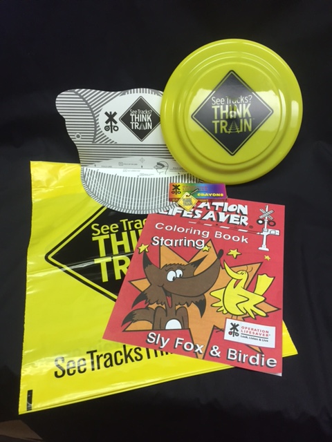 Children's See Tracks Think Train Gift Bag